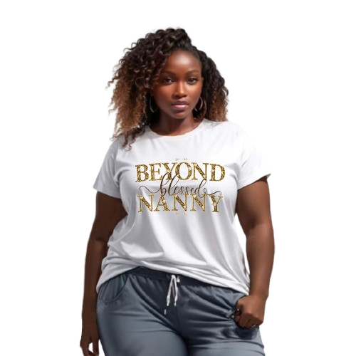 Beyond Blessed Nanny - Brown - Women’s Relaxed Jersey Tee