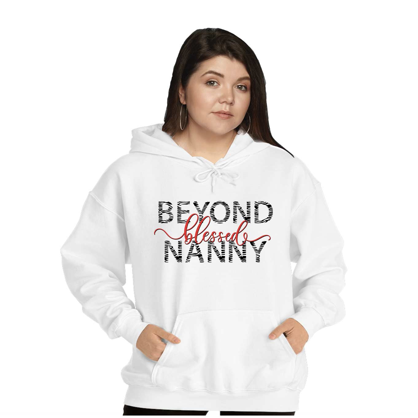 Beyond Blessed Nanny - Zebra Print - Hoodie