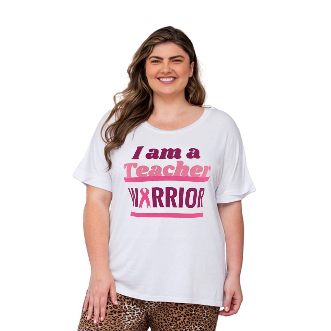 I am a Teacher Warrior - Women's Cut & Sew Tee (AOP)