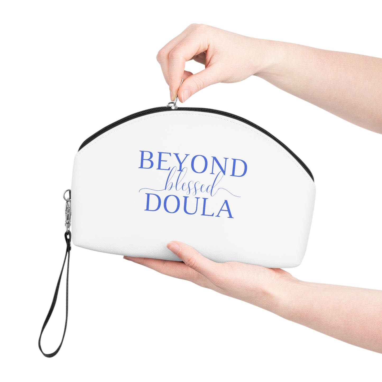 Beyond Blessed Doula - Makeup Bag - Royal Blue