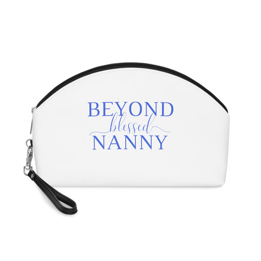 Beyond Blessed Nanny - Makeup Bag - Royal Blue
