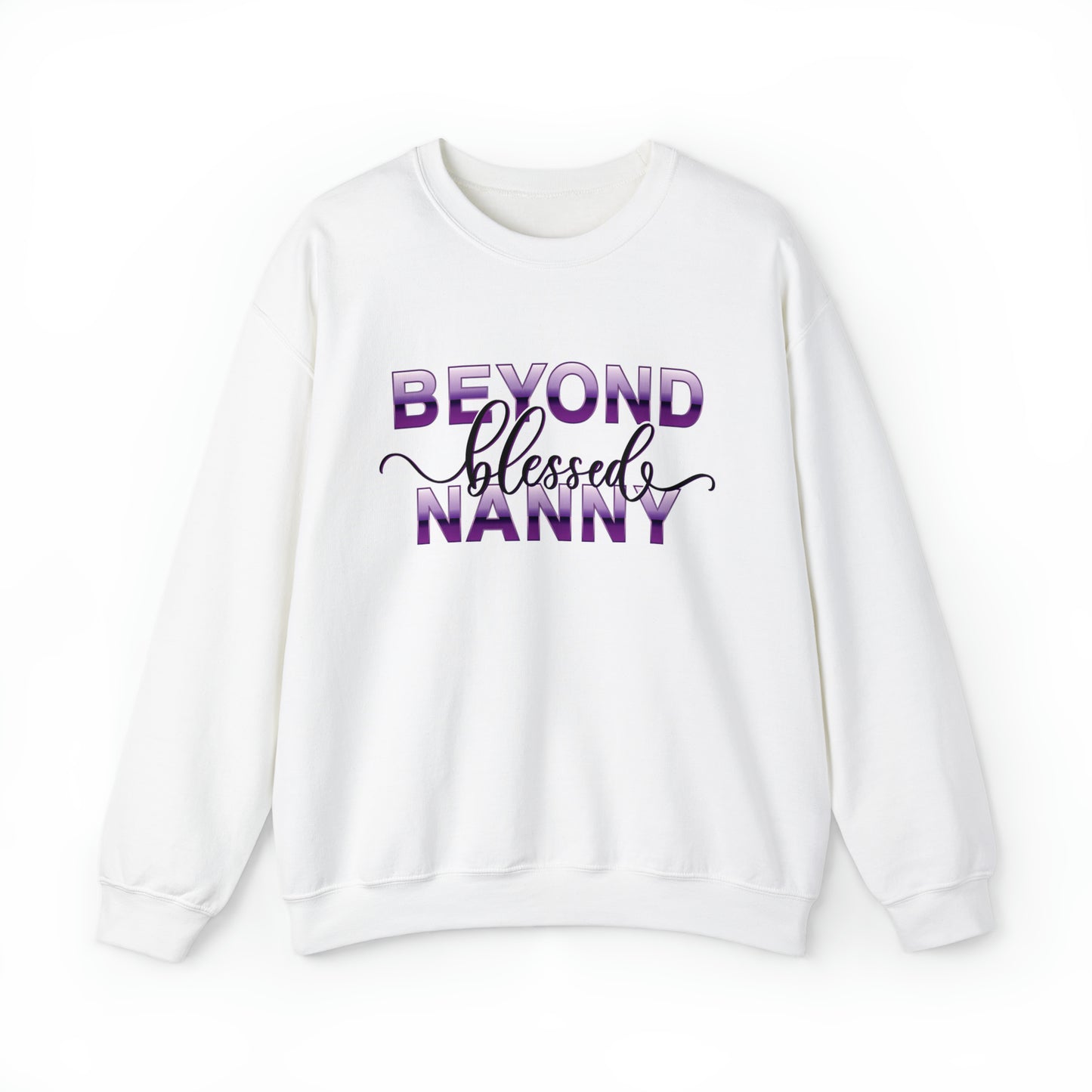 Beyond Blessed Nanny - Purple - Crewneck Sweatshirt