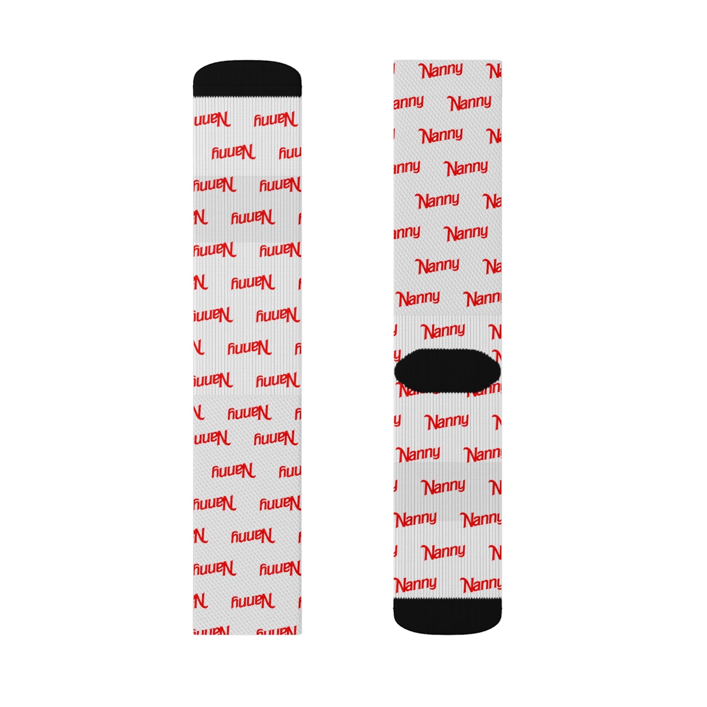Nanny - Allover Print Socks - Red