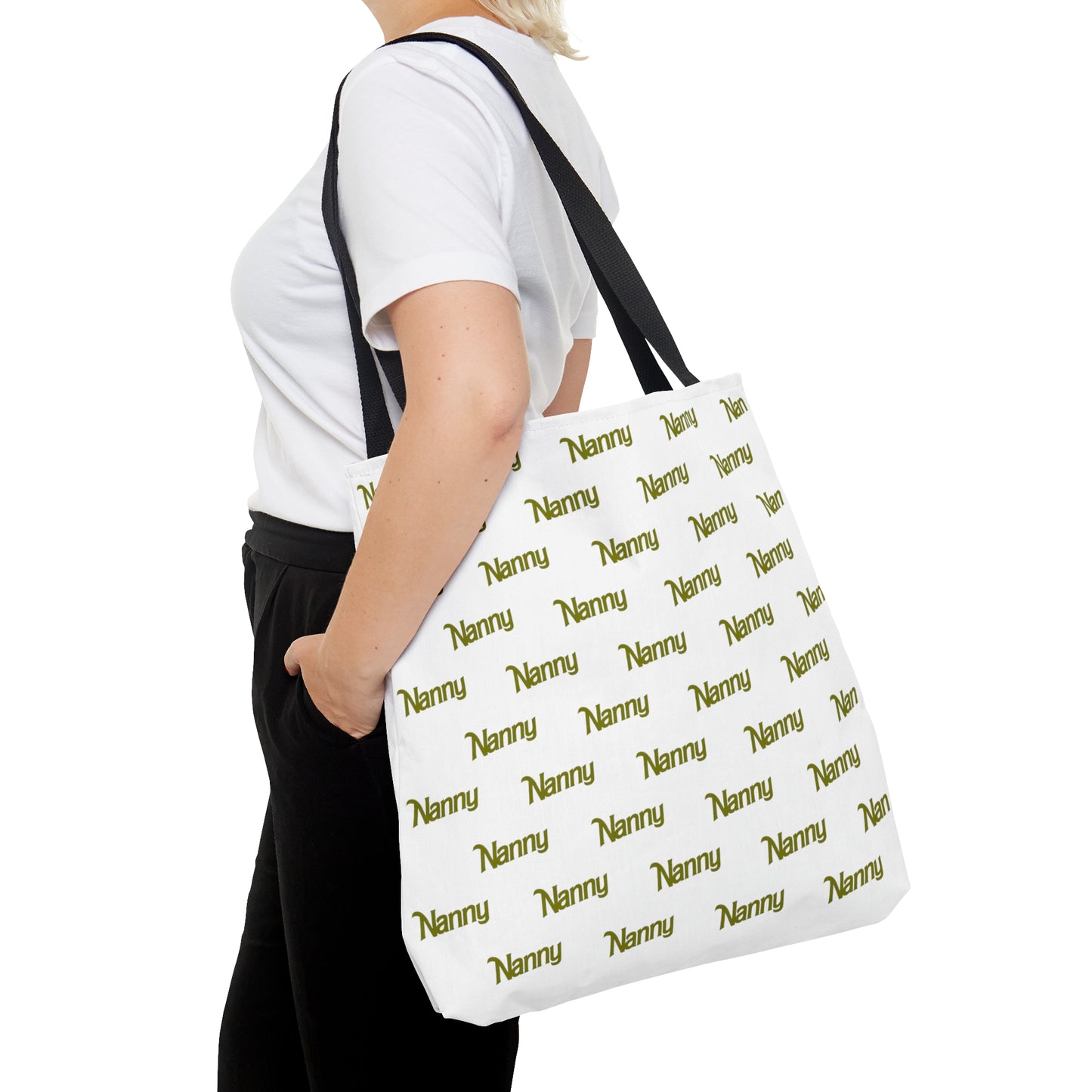 Nanny - Tote Bag (AOP) - Olive Green