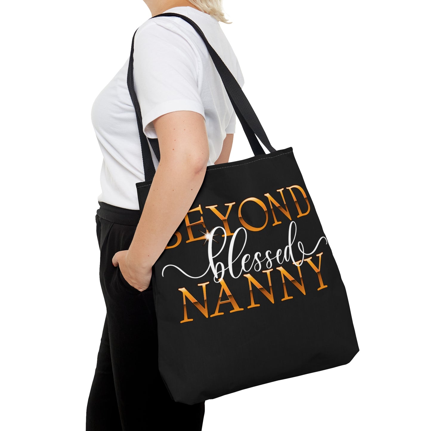 Beyond Blessed Nanny - White - Tote Bag (AOP)