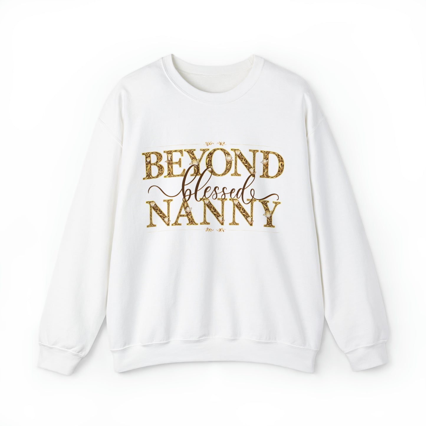 Beyond Blessed Nanny - Brown - Crewneck Sweatshirt