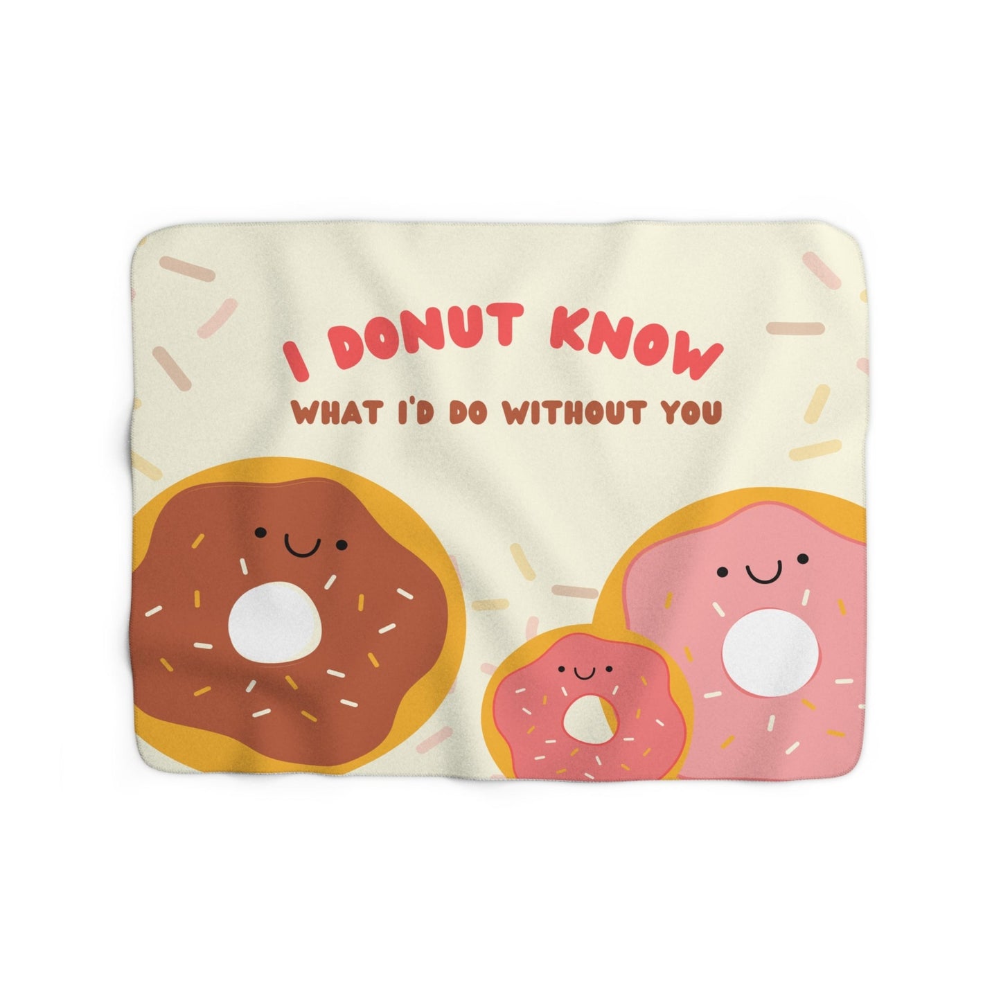 Donut Sherpa Blanket