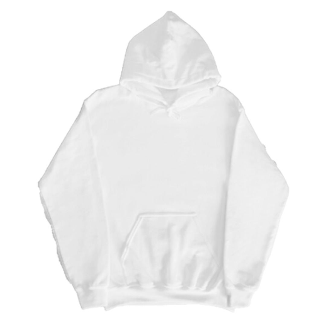 Personalized Design Pullover Hoodie - White