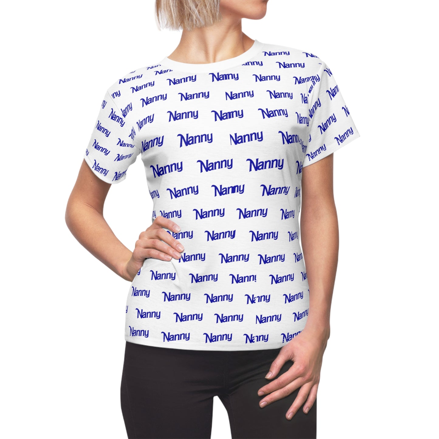 Nanny - Women's Cut & Sew Tee (AOP) - Royal Blue