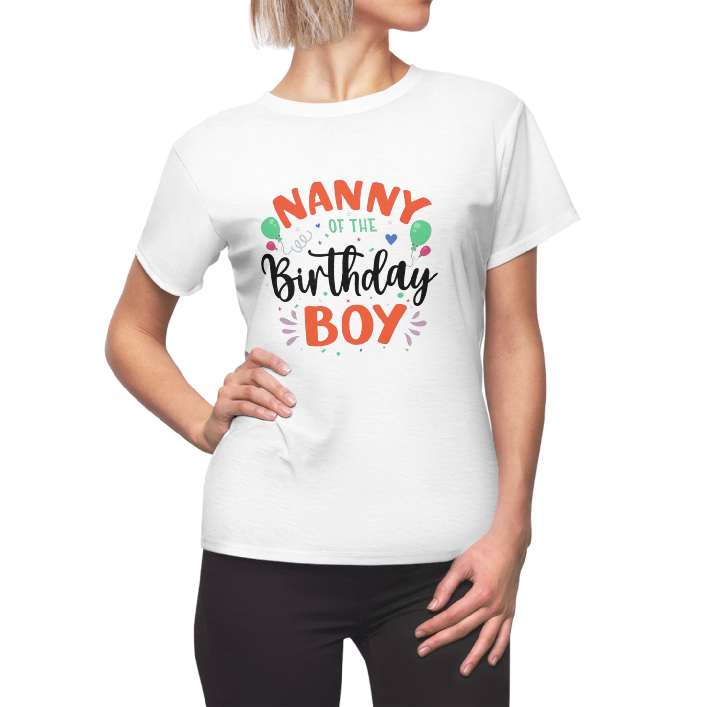 Nanny of the Birthday Boy - Cut & Sew Tee (AOP)
