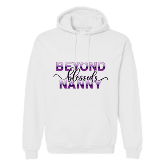 Beyond Blessed Nanny - Purple - Hoodie