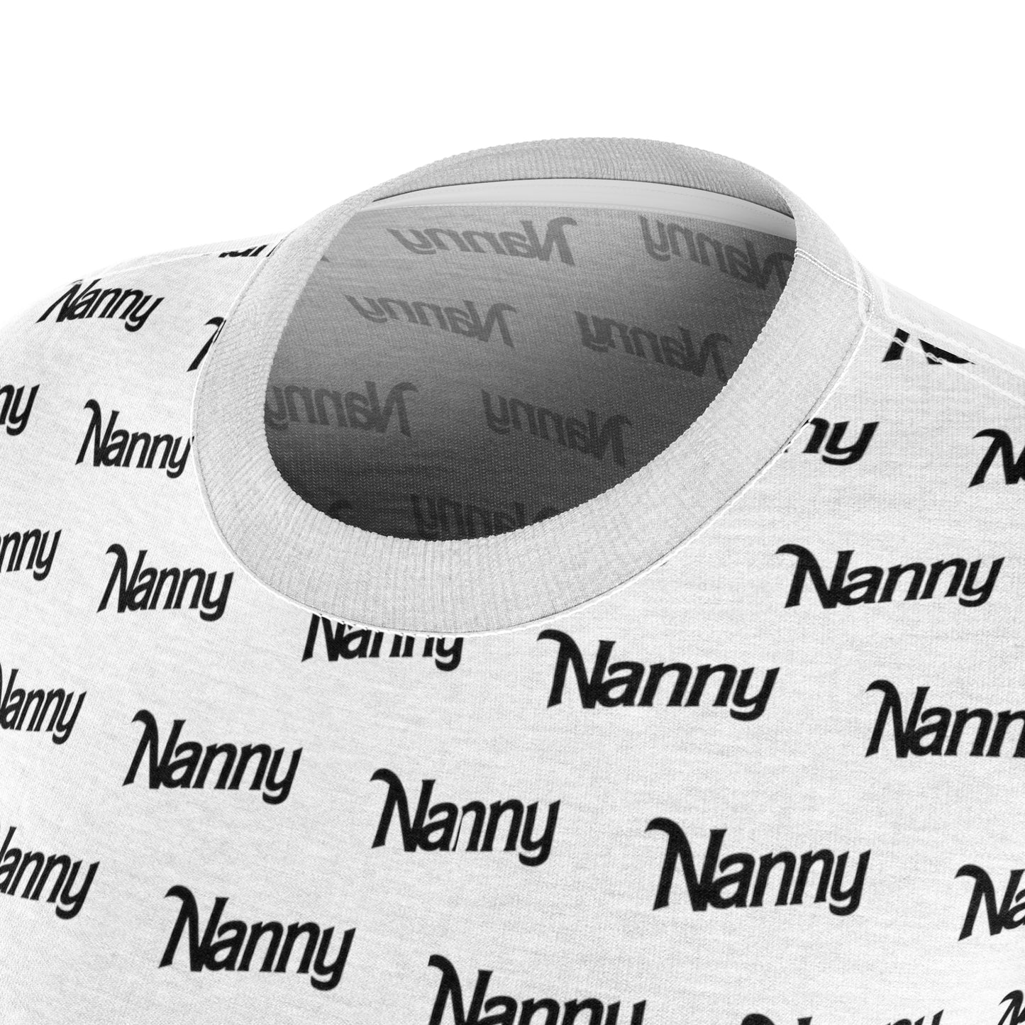 Nanny - Women's Cut & Sew Tee (AOP) - Black