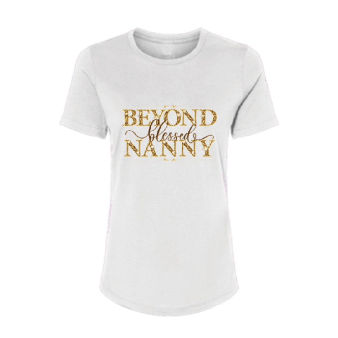 Beyond Blessed Nanny - Brown - Women’s Relaxed Jersey Tee