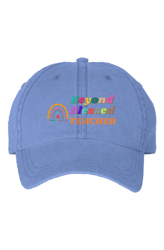Periwinkle Beyond Blessed Teacher - Dyed Cap