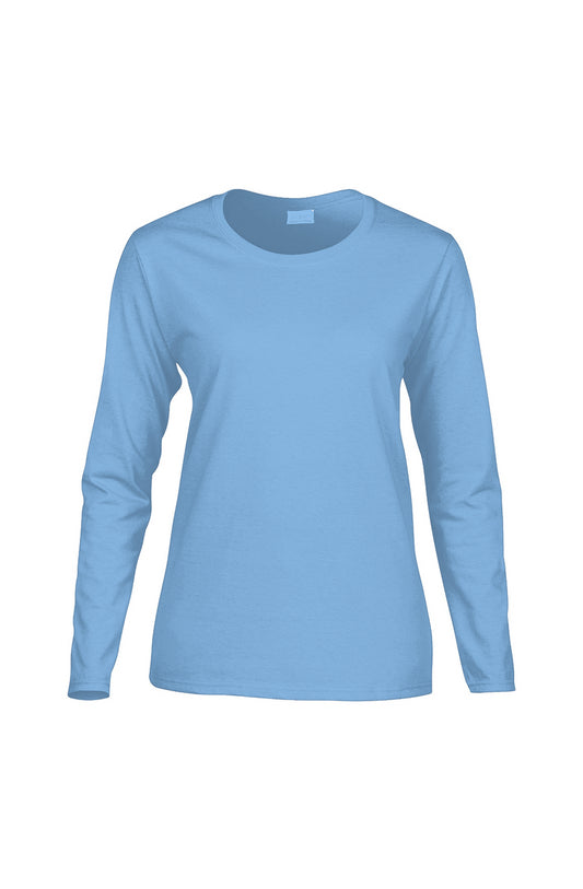 Personalized Women's Long-Sleeve T-Shirt - Blue