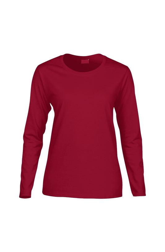 Personalized Women's Long-Sleeve T-Shirt - Garnet