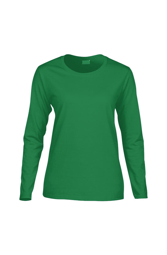 Personalized Women's Long-Sleeve T-Shirt - Irish Green
