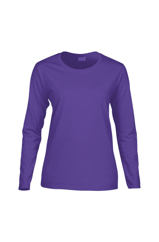 Personalized Women's Long-Sleeve T-Shirt - Purple