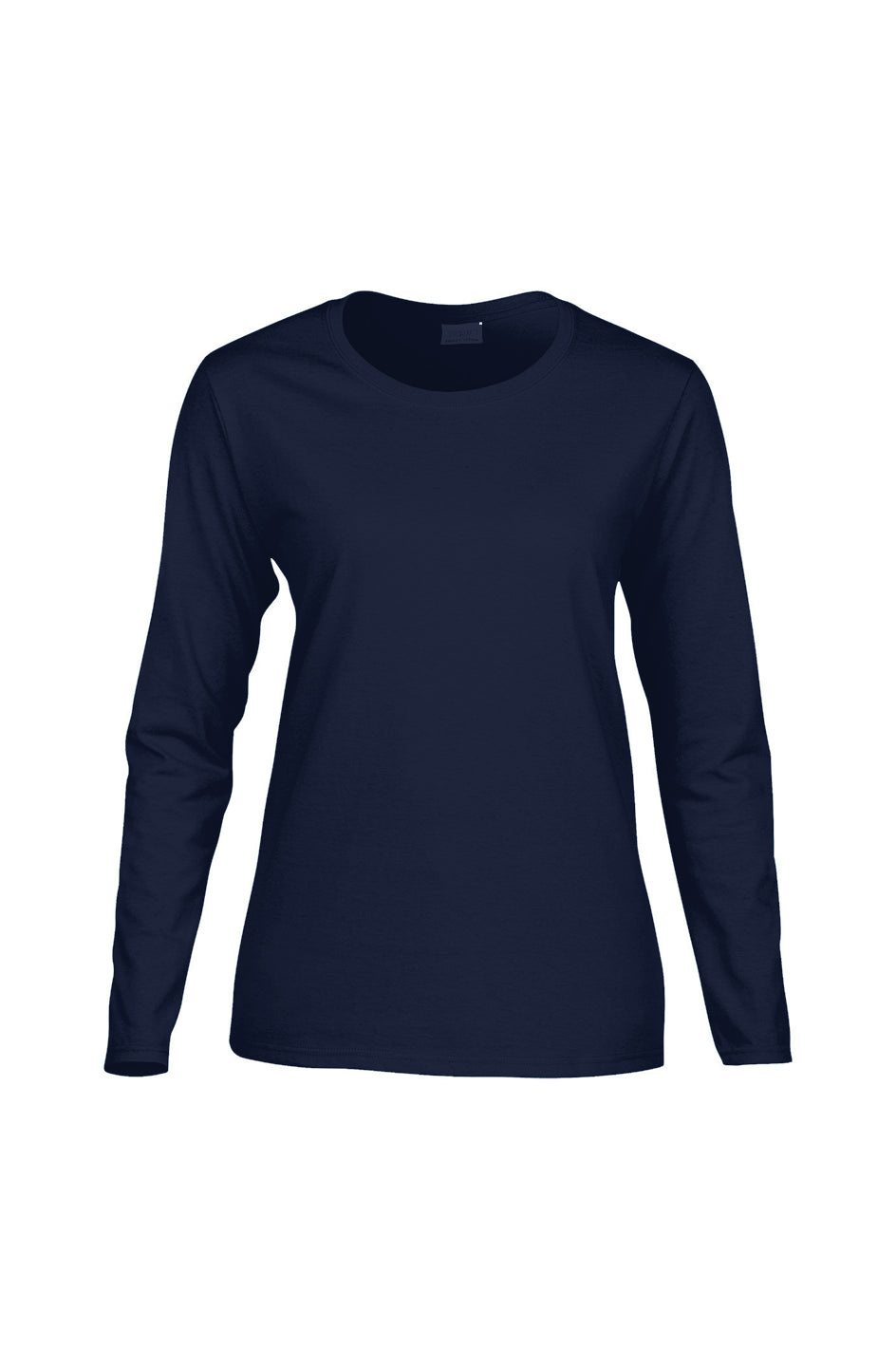 Personalized Women's Long-Sleeve T-Shirt - Navy Blue