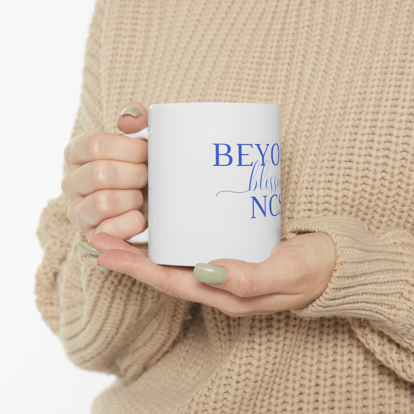 Beyond Blessed NCS - Plain Ceramic Mug 11oz - Royal Blue