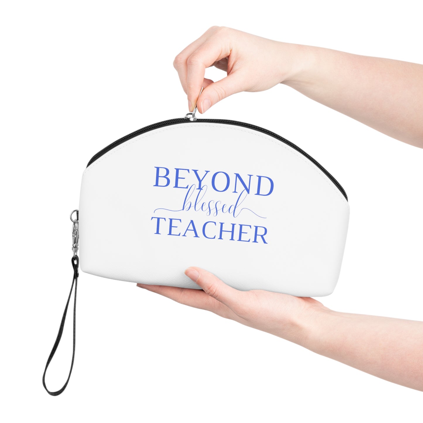 Beyond Blessed Teacher - Makeup Bag - Royal Blue