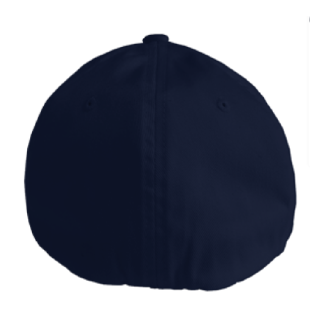 Personalized Design Fitted Baseball Cap - Navy Blue
