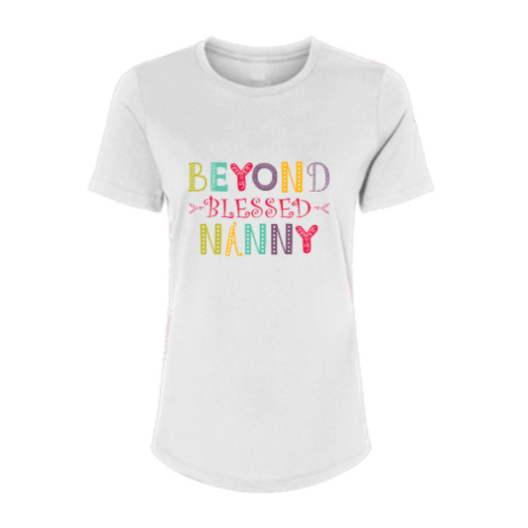Beyond Blessed Nanny - Playful - Women’s Relaxed Jersey Tee