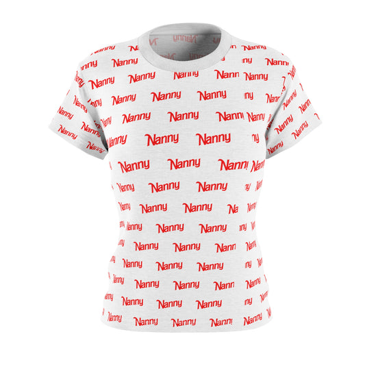Nanny - Women's Cut & Sew Tee (AOP) - Red
