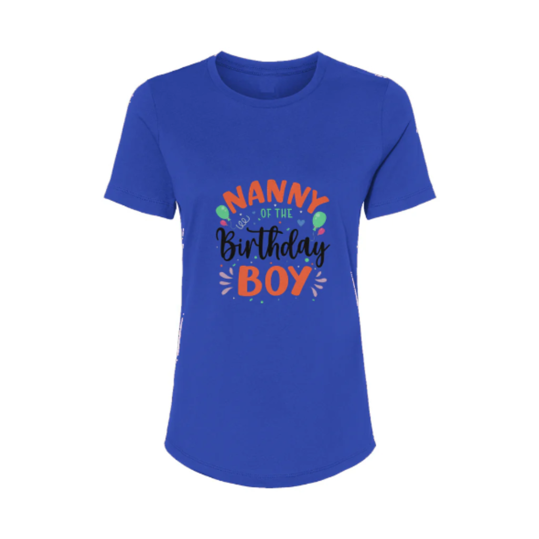 Nanny of the Birthday Boy - Women’s Relaxed Jersey Tee