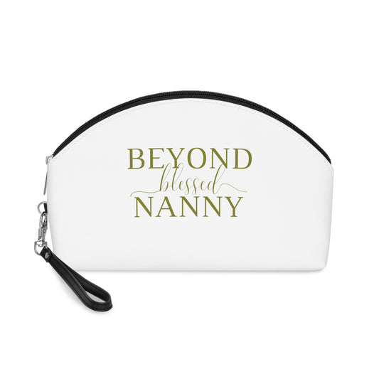 Beyond Blessed Nanny Makeup Bag - Olive Green