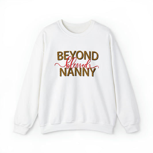 Beyond Blessed Nanny - Red - Crewneck Sweatshirt