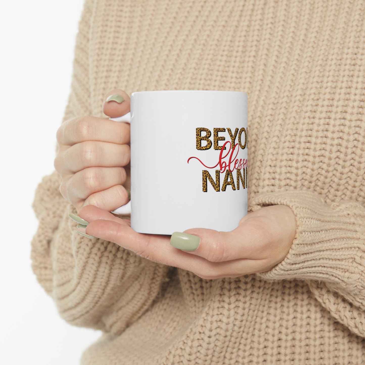 Beyond Blessed Nanny - Red - Ceramic Mug 11oz
