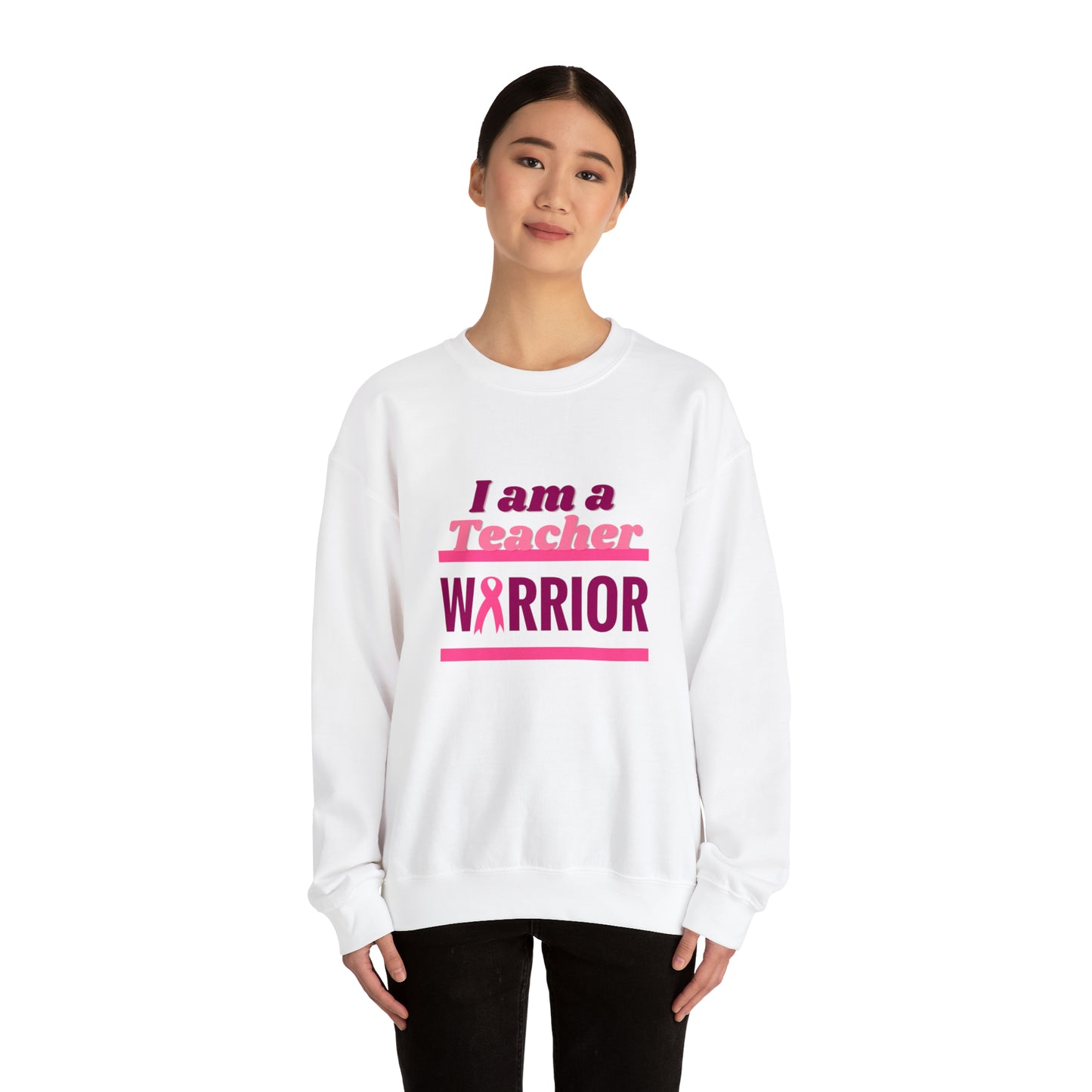 I am a Teacher Warrior - Crewneck Sweatshirt