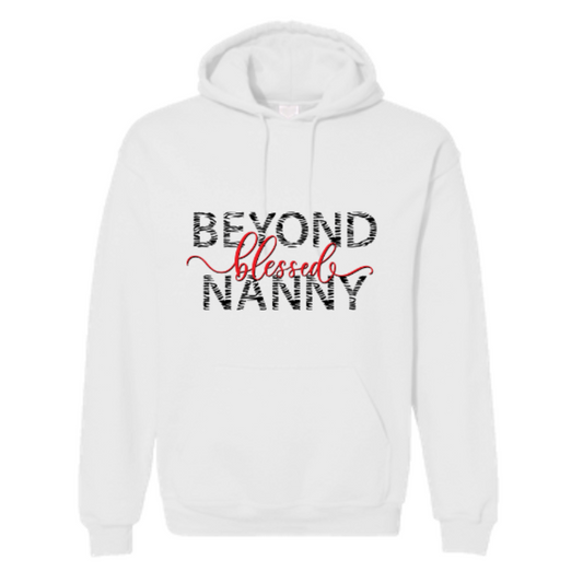 Beyond Blessed Nanny - Zebra Print - Hoodie