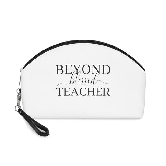 Beyond Blessed Teacher - Makeup Bag - Black